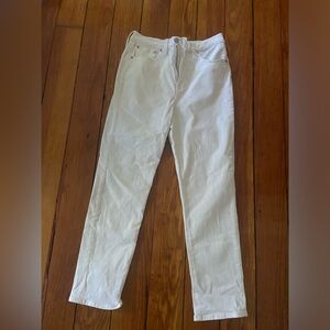 Madewell perfect vintage white jeans